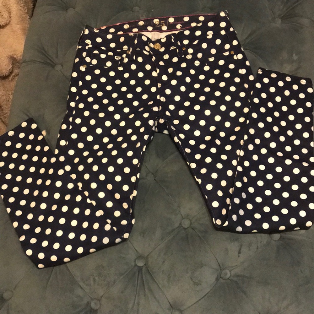 Polka dot kate spade denim